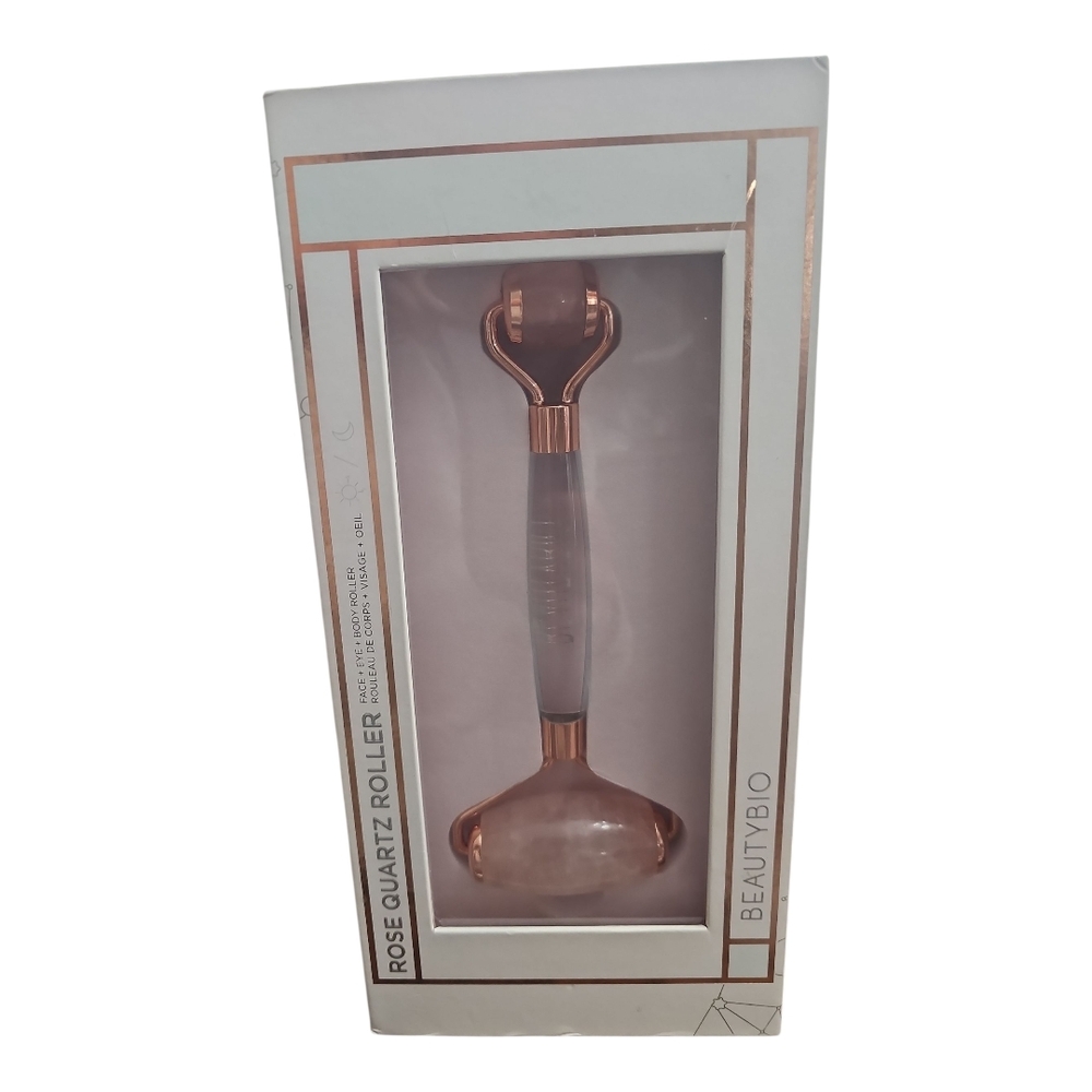 BeautyBio Rose‎ Quartz Roller New In Box No Tags